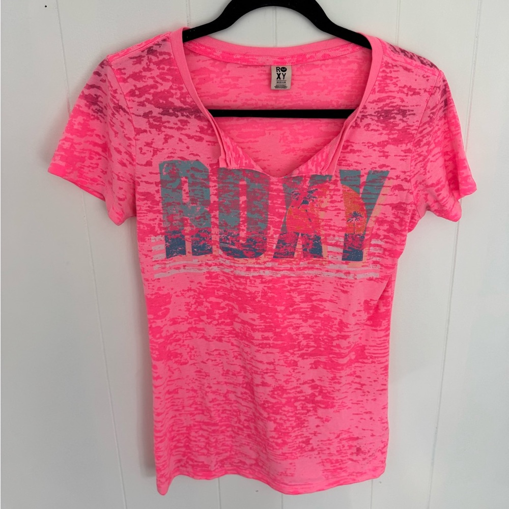 Roxy Vibrant Pink Tee